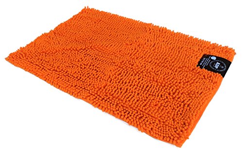 ADP Home - Alfombra shaggy microfibra (de 50x70cm), naranja