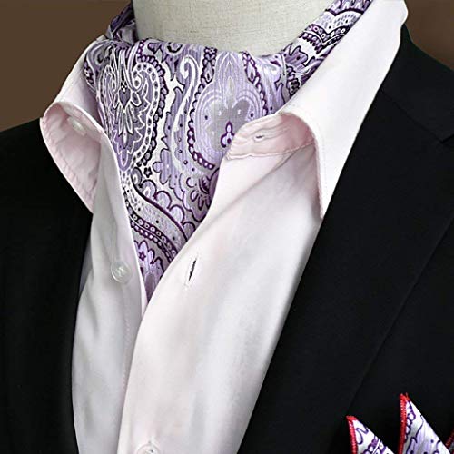 AGWa La bufanda de seda de los hombres del pañuelo Pañuelo cuello de la camisa de la bufanda de negocios, 50.4 * 6.3 pulgadas, 22 estilos opcionales,9#