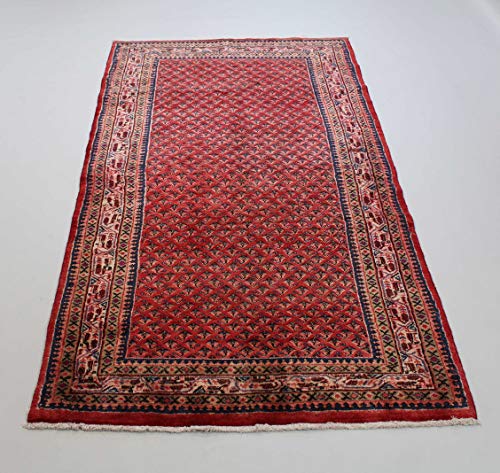 Alfombra de lana persa hecha a mano 255 x 118 cm