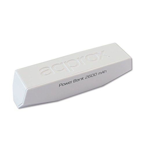 Approx APPPB26EVW - Cargador Universal con batería Externa de 2600 mAh, Color Blanco