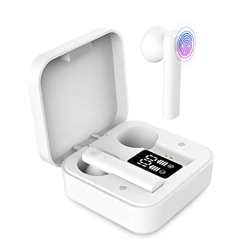 Auriculares Inalambricos Deportivos, Auriculares Bluetooth 5.0 Sport IP8 Impermeable Cascos Bluetooth In-Ear Auriculares Wireless Running con Mic y Pantalla LED,para Android/iPhone/Samsung/Xiaomi
