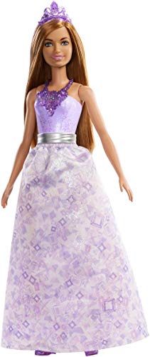 Barbie Dreamtopia - Muñeca Princesa castaña con conjunto morado (Mattel FXT15) , color/modelo surtido
