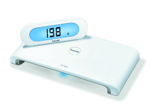 Beurer KS600 - Balanza de cocina, 5 kg/1 gr, pantallaindependiente, color blanco