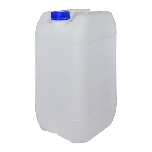 Bidón Garrafa Plástico 25 litros apilable. Apta para uso alimentario. Homologación para transporte. (1 Unidad)