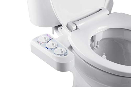 BisBro Deluxe Comfort Bidet - Ducha-bidé de WC con agua caliente para la higiene íntima