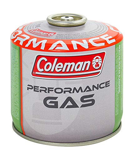 Coleman C300 Performance Cartucho Gas con Valvula, para Cocina Camping, Compacto y Recipiente Sellable