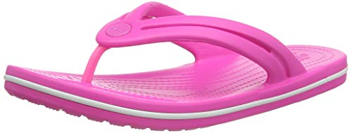 Crocs Crocband Flip Women, Chanclas para Mujer, Rosa (Electric Pink 6qq), 34/35 EU