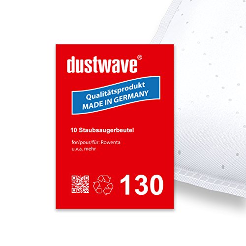 dustwave® - 10 bolsas de aspiradora adecuadas para Rowenta - RS 055 Dymbo aspiradora - Bolsas de filtro de marca / fabricadas en Alemania + incluye microfiltro