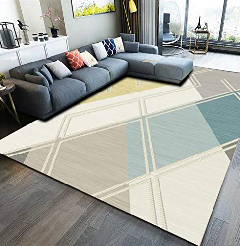 Estilo moderno para sofá o salón, alfombra para dormitorio, té, mesa, dormitorio, alfombra de noche, 2 x 3 metros