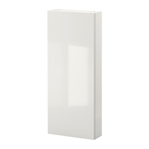 Ikea GODMORGON - Mueble de Pared con 1 Puerta, Alto Brillo 40x14x96 cm Blanco