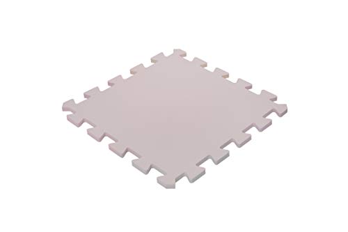 Iris Ohyama – Alfombra de protección de suelo Puzzle 8 piezas diferentes/colchón de gimnasia/fitness espuma EVA, goma EVA, beige, 30 cm