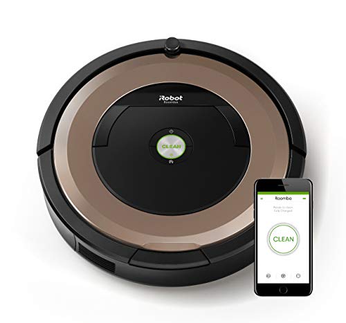 iRobot Roomba 895 - Robot Aspirador Para Mascotas, Succión 5 Veces Superior, Cepillos de Goma Antienredos, Dirt Detect, Suelos Duros y Alfombras, Wifi, Programable por App, Compatible con Alexa, 58 dB