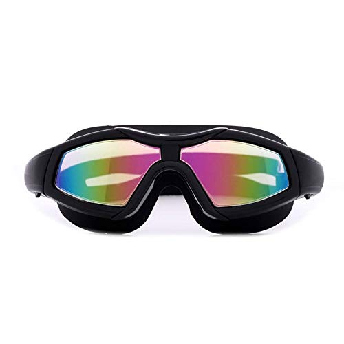 JINDEN Gafas de natación Gafas de natación, Gafas de natación Armadura de Marcos Gafas Unisex Equipos de natación: sin Fugas, Anti Niebla, protección UV (Color : A)