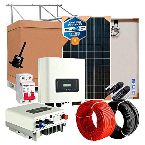 Kit Solar Autoconsumo Inyección a Red 5000W / 25000W Día Inversor Vertido Cero