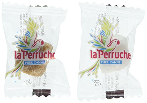La Perruche 500 Terrones envueltos individualmente de azúcar blanco y moreno - 2,5 kilos