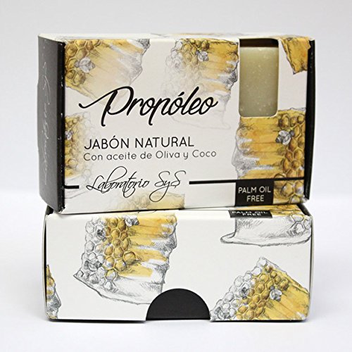 Laboratorio SyS Jabón Natural Premium Propoleo - 6 Paquetes de 1 x 100 gr - Total: 600 gr