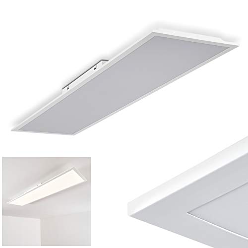 Lámpara de techo LED Antria blanco, 1 x LED 40 vatios, 4000 Kelvin, 3000 Lumen, ideal para dormitorio