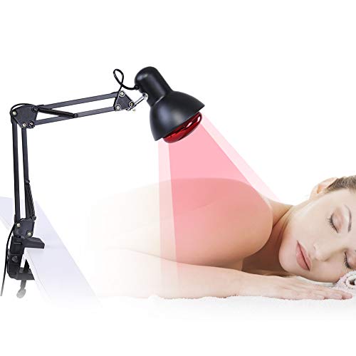 Lámpara infrarroja del cuidado del calor, ajustable infrarrojo alivio del calor dolor de cuerpo para el dolor muscular de la articulación de la espalda y mantener caliente(EU)