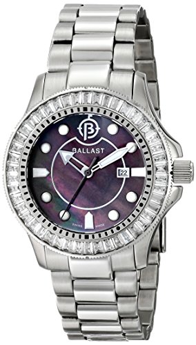 Lastre de la Mujer bl-5101 – 11 Vanguard Pantalla analógica Swiss Plateado de Cuarzo Reloj