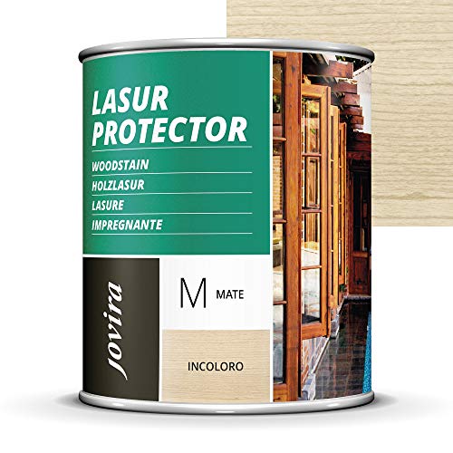 LASUR PROTECTOR MATE Protege, decora y embellece todo tipo de madera (750 ML, INCOLORO)