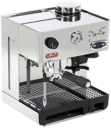 Lelit PL042TEMD Independiente Manual Máquina espresso 2.7L 2tazas Acero inoxidable - Cafetera (Independiente, Máquina espresso, 2,7 L, Molinillo integrado, 1200 W, Acero inoxidable) 37x32x26cm