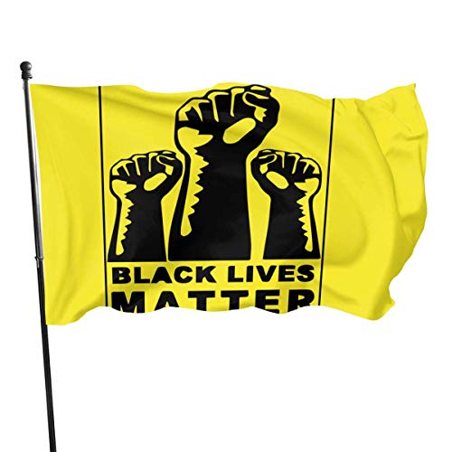 Lsjuee House Decor Black Lives Matter Banderas de jardín para Patio con Colores Brillantes sin asta de Bandera