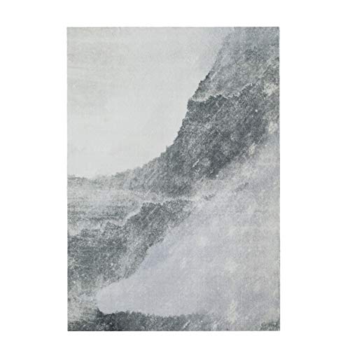 Manta posmoderna minimalista gris Alfombra Nuevo chino estilo de la sala Mesa de Mats nórdica dormitorio Estudio de cabecera (Size : 240cm×340cm)