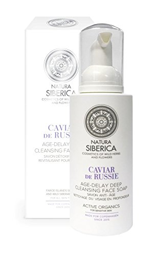 Natura Siberica Jabón Facial Limpieza Profunda Anti-Age, Caviar de Rusia - 175 ml