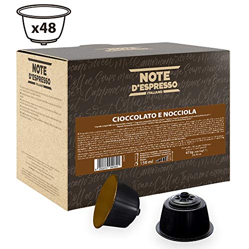 Note D'Espresso Cápsulas de Chocolate con Avellana - 48 x 14 g, Total: 672 g