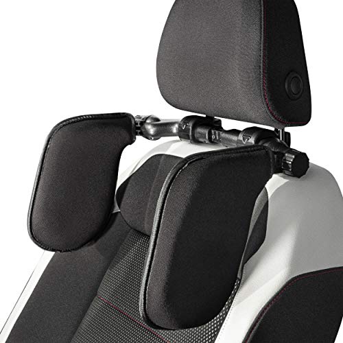 ONVAYA® Reposacabezas XL para coche | Tejido | Apoyo cervical para niños y adultos | Cojín cervical para coche | Cojín lateral para el asiento de coche | Reposacabezas acoplable | seguro y cómodo