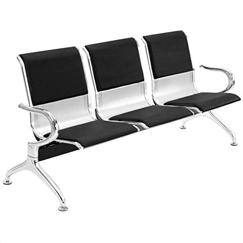 PrimeMatik - Bancada para Sala de Espera con sillas ergonómicas Acolchadas de 3 plazas