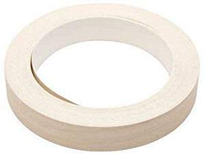 Rollo de cinta adhesiva de melamina, ideal para armarios de cocina o baño, 10 m x 18 mm, color crema y blanco