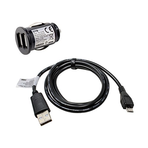 Set para Galaxy A12 SM-A125, Cargador Coche Duo USB, Cable USB, 2100mA