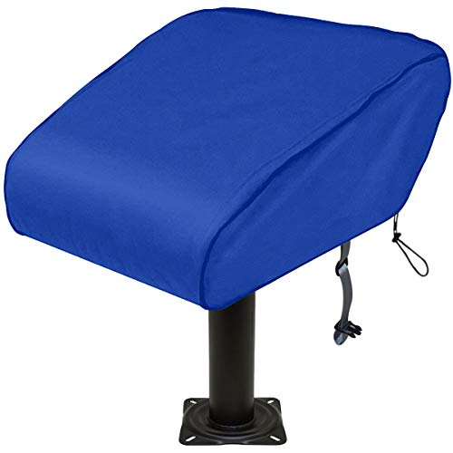 SoGuDio - Funda de asiento plegable para barco, 420D, impermeable, resistente a la intemperie, material para silla de pesca remolque, protección completa para su funda de asiento de barco (azul)