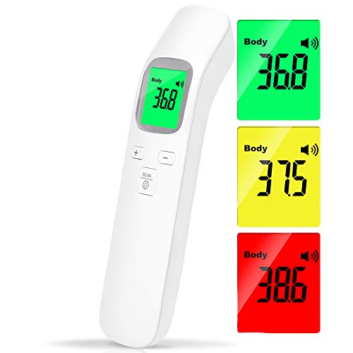 Termómetro infrarrojo termómetro digital alarma temperatura alta multifunción 4 en 1