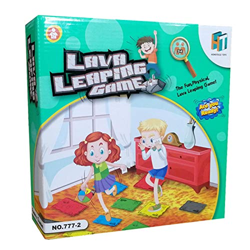 The Floor Is Lava -Innovative Volcano Children's Rotating Card Game- Juego Interactivo Para Niños Y Adultos