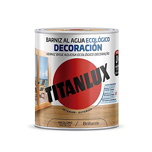 Titanlux - Barniz Ecológico Brillante para madera (250 ml, Nogal 1003)