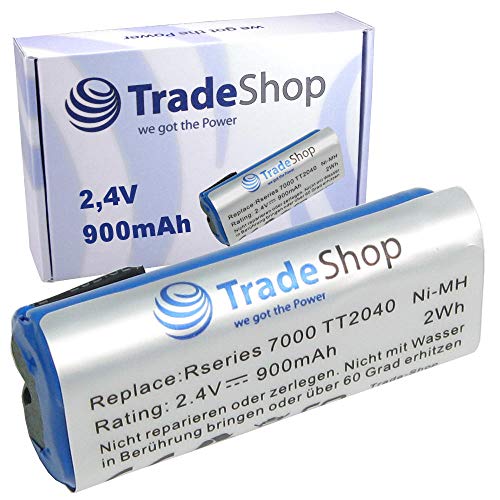 Trade-Shop - Batería para Philips Bodygroom Series 7000, TT2040/32, TT2030, TT2029, BG2024/32, BG2026/32, BG2036/32, R36#92, R45#54 (900 mAh, 2,4 V, 2 Wh)