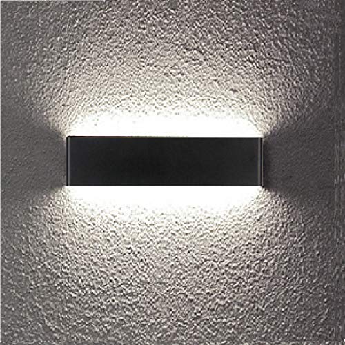 XIAJIA- 12W LED Lámpara de pared Interior,Moderna Apliques de Pared,Moda Agradable Luz de Ambiente,perfecto para Lámpara de Decoración para, AC85-265V, Longitud28.5cm,Blanco frío