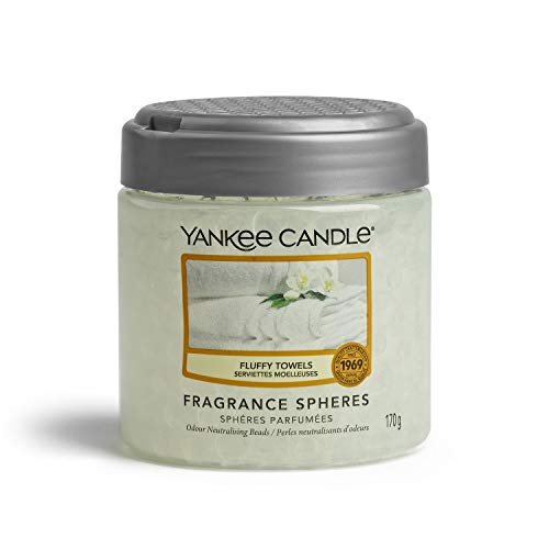 YANKEE CANDLE - Fragrance Spheres Ambientador, Dura hasta 45 días, Toallas Suaves