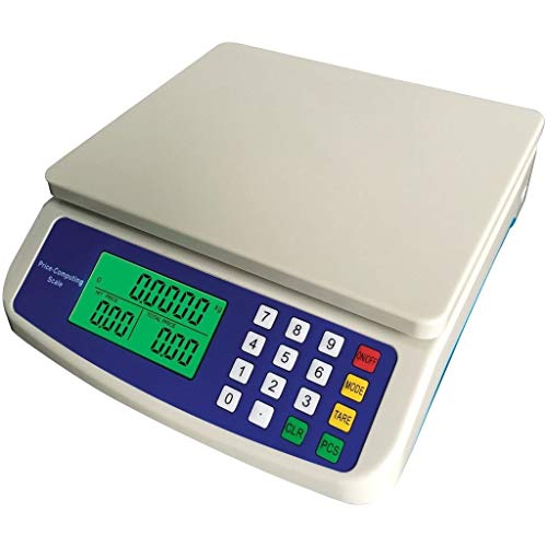 ZCXBHD Balanzas Digitales de Cocina de 30 kg / 1 g, balanzas Digitales LCD de precisión Computación electrónica de Precios Balanza Comercial (Size : 30kg/1g)