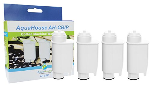 4x AquaHouse AH-CBIP Compatible para Brita Intenza + / Philips Saeco CA6702 / 00 Cartucho de filtro de agua para Philips, Saeco, Lavazza, Gaggia Cafeteras