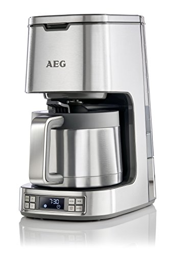 AEG KF7900 Cafetera con capacidad para 10 tazas, inicio automático 24 horas, selector de aroma
