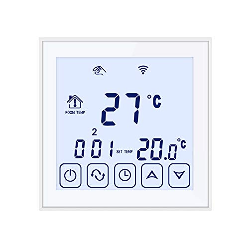 Beok TDS23WIFI-EP Termostato Digital Programable Para Calefacción Eléctrica Debajo Del Piso, Control De La Temperatura De La Habitación Con Teléfono Inteligente Blanco, Blanco, 230.00 V