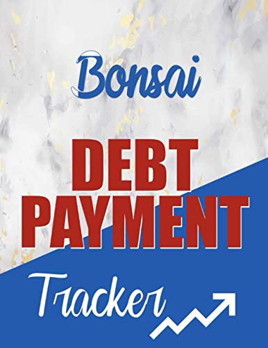 Bonsai Debt Payment Tracker: Money Debt Tracker Keeper Budgeting Financial Planning, Track Your Debt,Credit card payment tracker book, Payoff Credit ... Tracker 100 Pages, 8.5 x 11, White Marble,