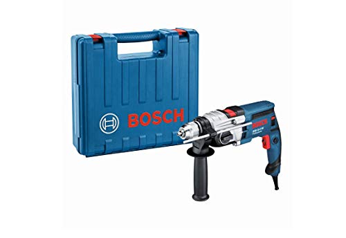 Bosch Profesional - Taladro de impacto GSB 19-2 RE con 2 velocidades y giro reversible (maletín, potencia: 850 W, diámetro máx de perforación en acero: 13 mm)