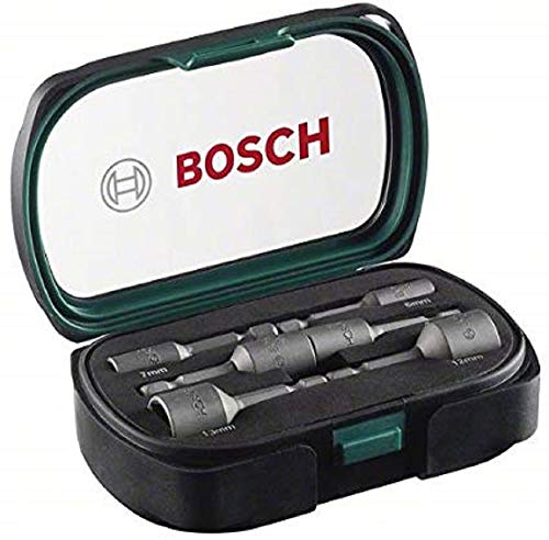 Bosch Professional 2607017313 Bosch 2607017313-Set con 6 Llaves de Vaso, 50mm, Set de 6 Piezas