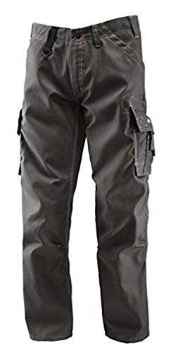 Bosch Professional WCT 18 - Pantalón de trabajo (talla Cintura 32/ L32, gris, estilo cargo)