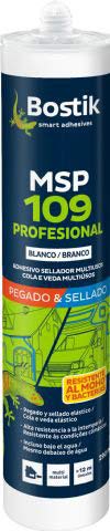 Bostik Adhesivo SELLADOR MSP 109 Profesional 290 ml Blanco, Negro