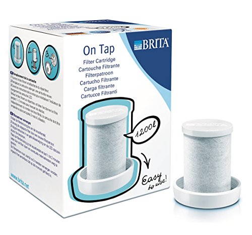 BRITA On Tap - Filtro de Agua para grifo con recambios para 3 meses de agua filtrada, compatible con el modelo antiguo, 1 cartucho